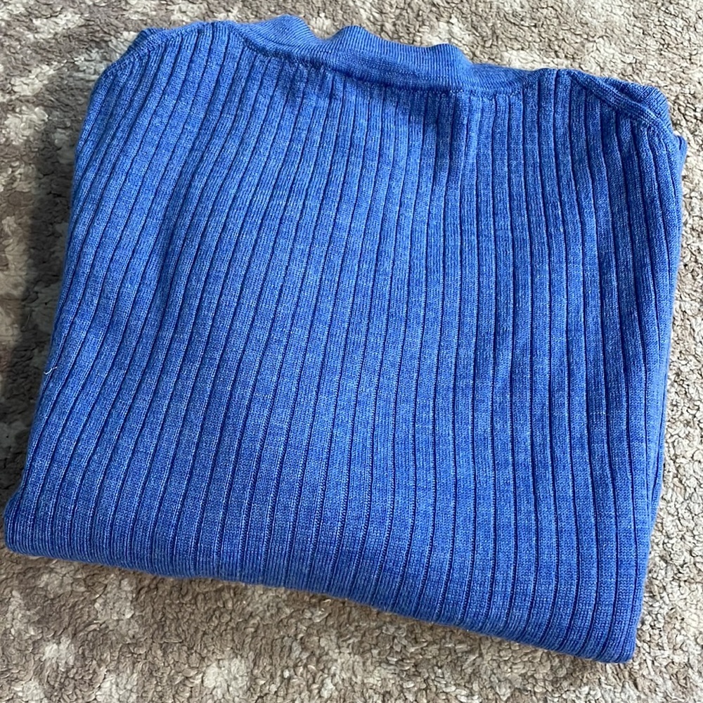 JCREW Marino wool ribbed sweater size 0 - Picture 4 of 4
